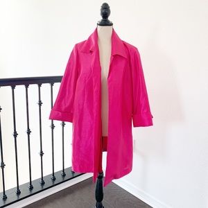 Chico’s Two-Layer Shantung Jacket in Pink NWOT